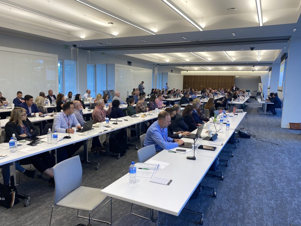 A view of the UAIA attendees as seen from the front